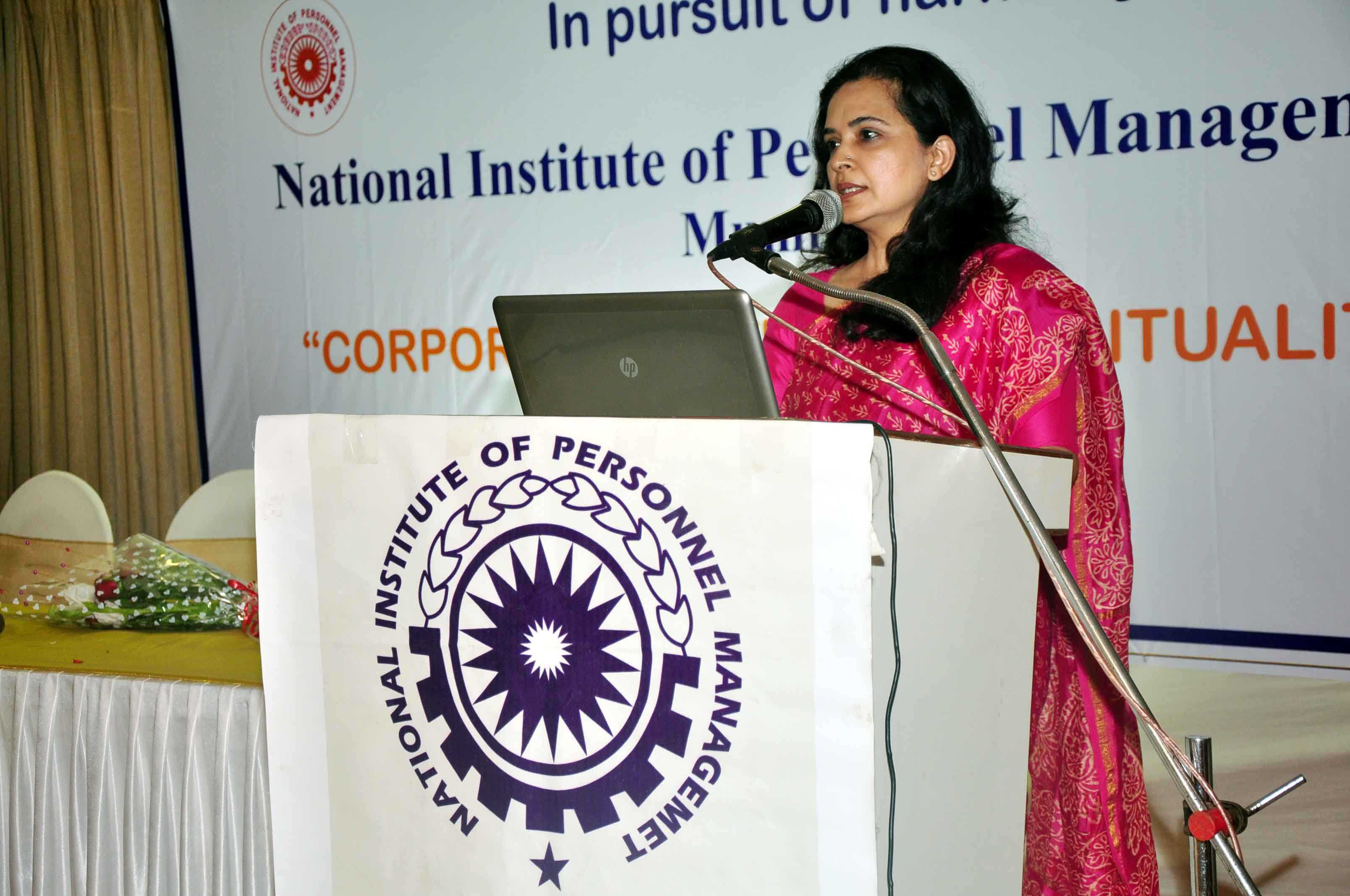 Distinguished speaker at NIPM Conference on Corporate Culture and Spirituality